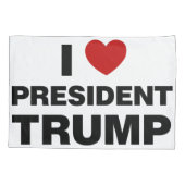 I Love President Trump Heart Kussensloop (Achterkant-Links)