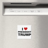 I Love President Trump Heart Magneet (Insitu (Vaatwasser))