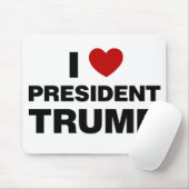 I Love President Trump Heart Muismat (Met muis)