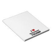 I Love President Trump Heart Notitieblok (Schuin)