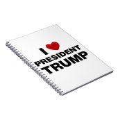I Love President Trump Heart Notitieboek (Rechterzijde)