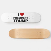 I Love President Trump Heart Persoonlijk Skateboard (Horizontaal)