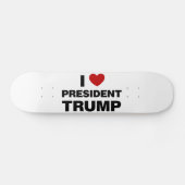 I Love President Trump Heart Persoonlijk Skateboard (Horizontaal)