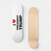I Love President Trump Heart Persoonlijk Skateboard (Voorkant)
