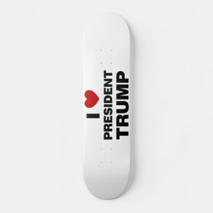 I Love President Trump Heart Persoonlijk Skateboard