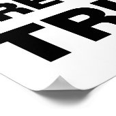 I Love President Trump Heart Poster (Hoek)