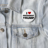 I Love President Trump Heart Ronde Button 5,7 Cm (In situ)