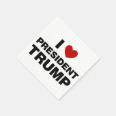I Love President Trump Heart Servet (Hoek)