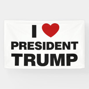 I Love President Trump Heart Spandoek