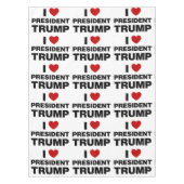 I Love President Trump Heart Tafelkleed (Voorkant)