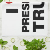 I Love President Trump Heart Theedoek (Gevouwen)