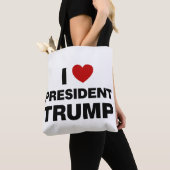 I Love President Trump Heart Tote Bag (Dichtbij)