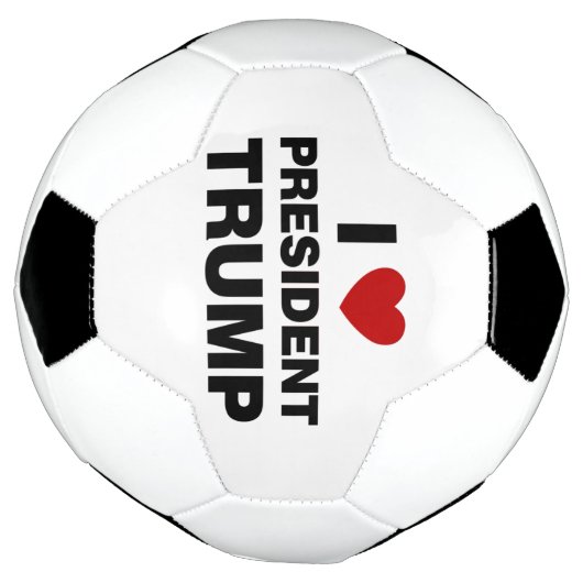 I Love President Trump Heart Voetbal (Gedraaid)
