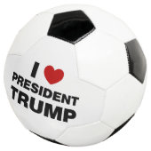 I Love President Trump Heart Voetbal (Drie kwart)