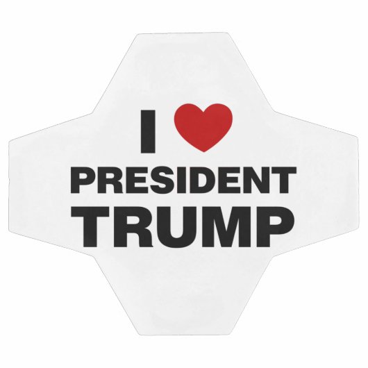 I Love President Trump Heart Voetbal (Enkel)