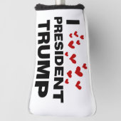 I Love President Trump Hearts Golfheadcover (Draai 90)