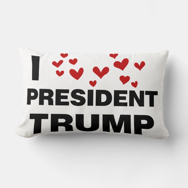 I Love President Trump Hearts Kussen (Voorkant)