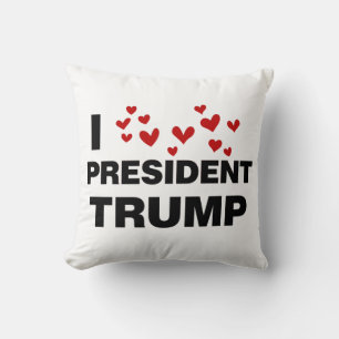 I Love President Trump Hearts Kussen