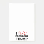 I Love President Trump Hearts Post-it® Notes (Voorkant)