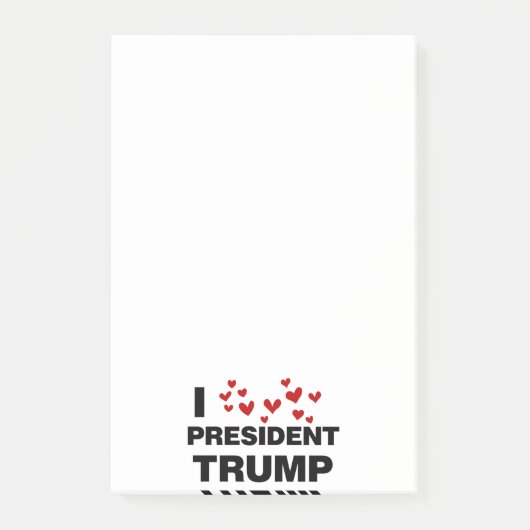 I Love President Trump Hearts Post-it® Notes (Voorkant)