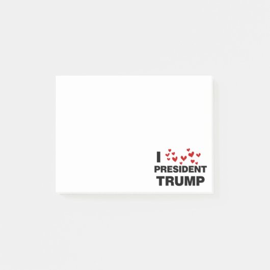 I Love President Trump Hearts Post-it® Notes (Voorkant)