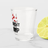 I Love President Trump Hearts Shot Glas (Rechts)