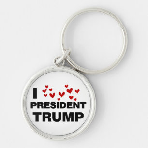 I Love President Trump Hearts Sleutelhanger