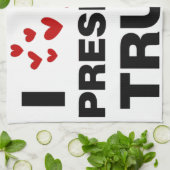 I Love President Trump Hearts Theedoek (Gevouwen)