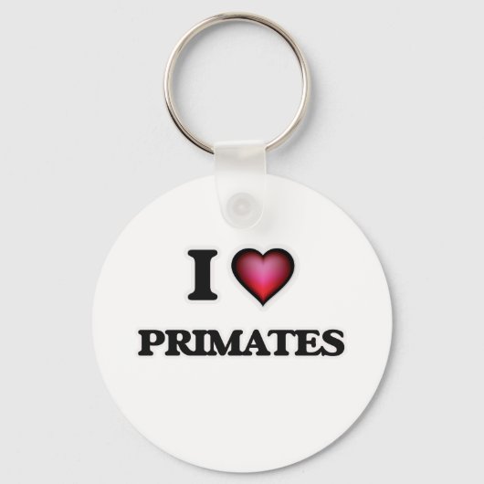 I Love Primates Sleutelhanger (Voorkant)