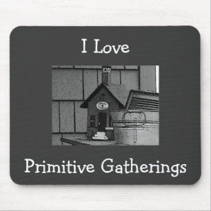 I Love, Primitive Gatherings Mousepad Muismat
