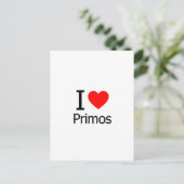 I Love Primos Briefkaart (Staand voorkant)