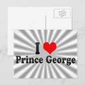 I Love Prince George, Canada Briefkaart (Voorkant / Achterkant)