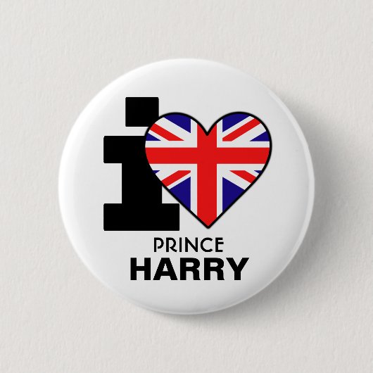 I Love Prince Harry Button (Voorkant)
