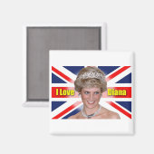 I Love Princess Diana Magneet (Voorkant / Achterkant)
