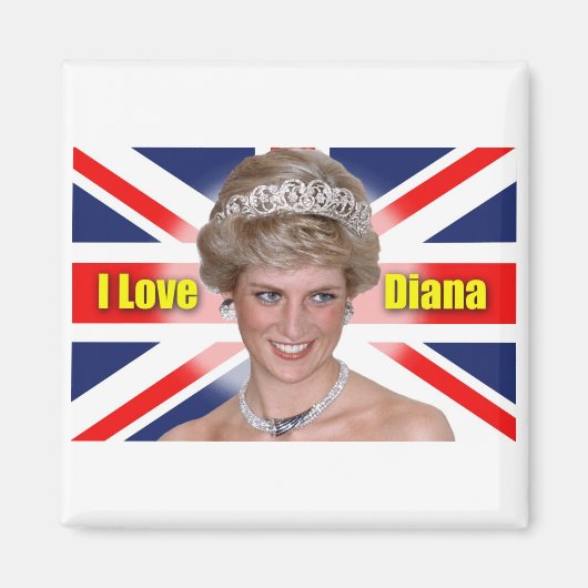 I Love Princess Diana Magneet (Voorkant)
