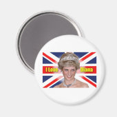 I Love Princess Diana Magneet (Voorkant / Achterkant)