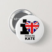 I Love Princess Kate Button (Voorkant /achterkant)