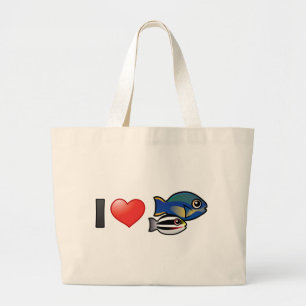 I Love Princess Parrotfish Grote Tote Bag