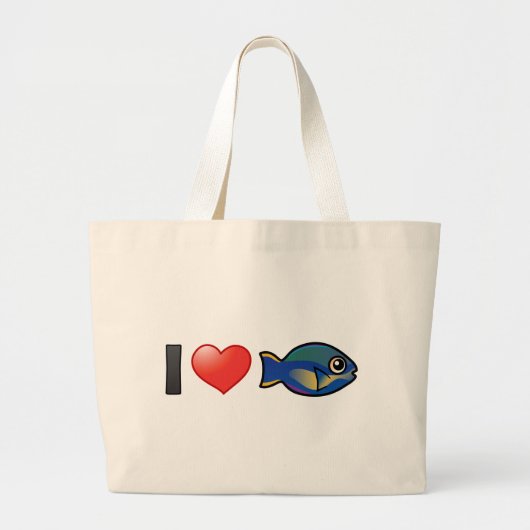 I Love Princess Parrotfish Grote Tote Bag (Voorkant)