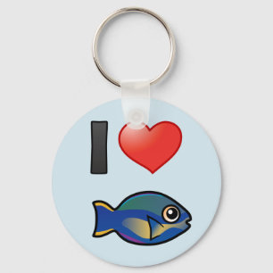 I Love Princess Parrotfish Sleutelhanger