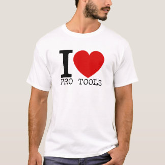 I Love Pro Tools (zwart) T-shirt