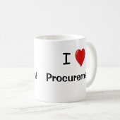 I Love Procurement Funny Slogan Quote Koffiemok (Voorkant rechts)