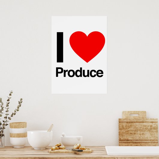 i love products poster (Keuken)