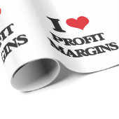 I Love Profit Margins Cadeaupapier (Rol Hoek)