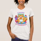 I Love Profiteroles - Schattigee kattendessertlief T-shirt (Voorkant)