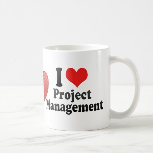 I Love Project Management Koffiemok (Rechts)