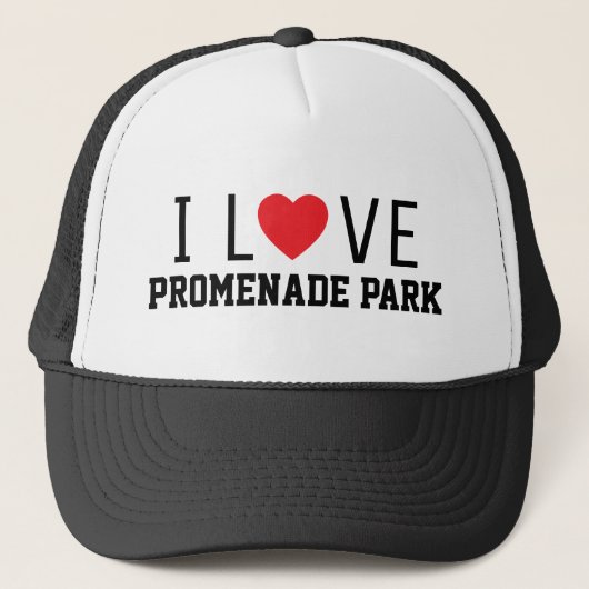 I Love Promenade Park™ Trucker Hat Pet (Voorkant)