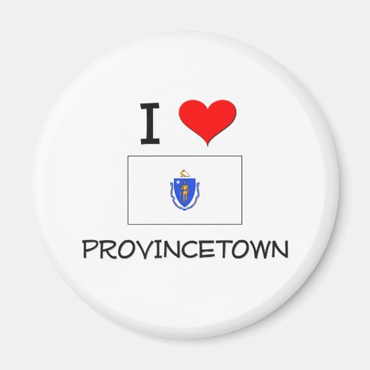 I Love Provincetown Massachusetts Magneet (Voorkant)