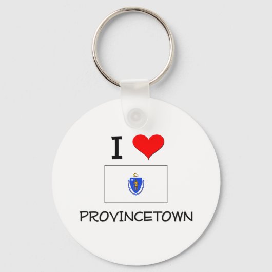 I Love Provincetown Massachusetts Sleutelhanger (Voorkant)
