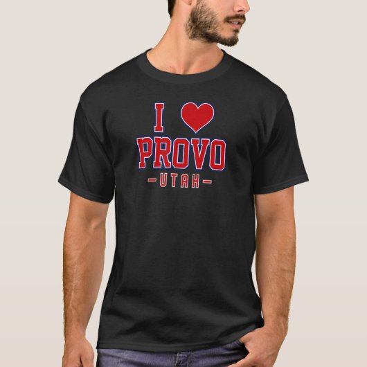 I Love Provo Utah T-shirt (Voorkant)